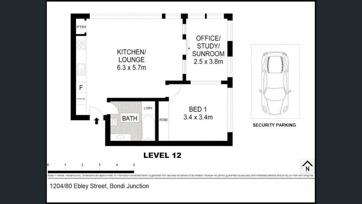 1204/80 Ebley Street, Bondi Junction, NSW, 2022 - Floorplan 1