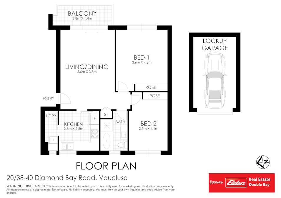 20/38-40 Diamond Bay Road, Vaucluse, NSW, 2030 - Floorplan 1