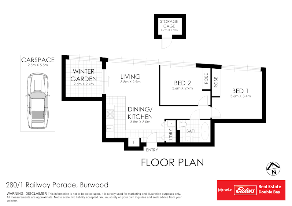 280/1 Railway Parade, Burwood, NSW, 2134 - Floorplan 1