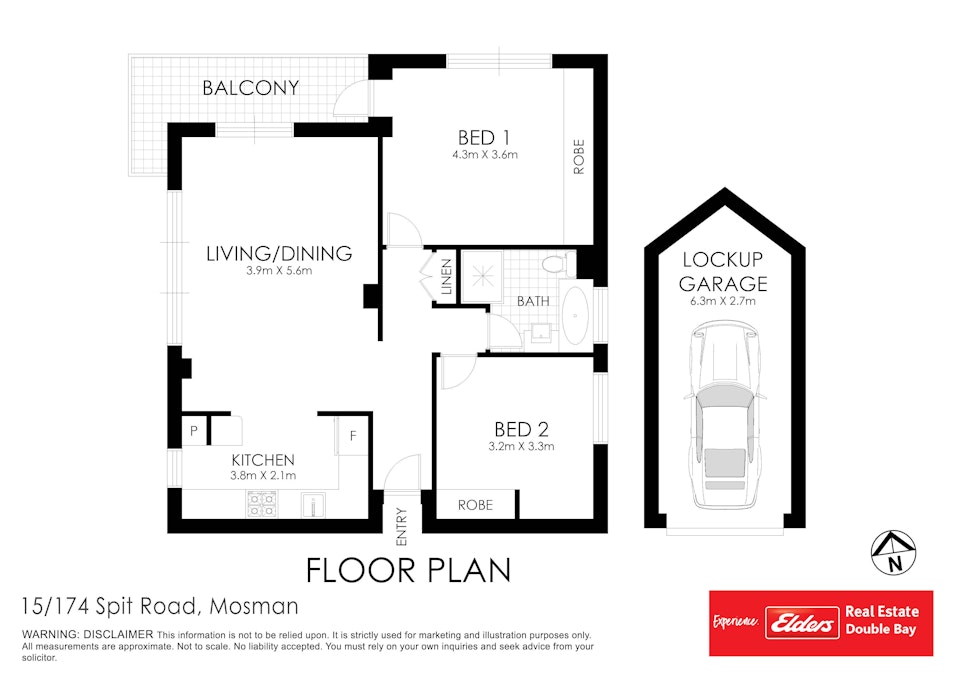 15/174 Spit Road, Mosman, NSW, 2088 - Floorplan 1