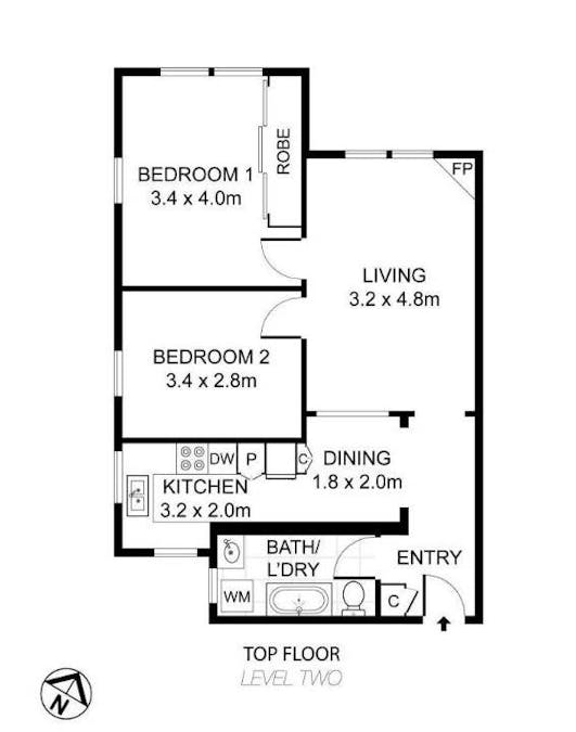 11/100 Wallis Street, Woollahra, NSW, 2025 - Floorplan 1