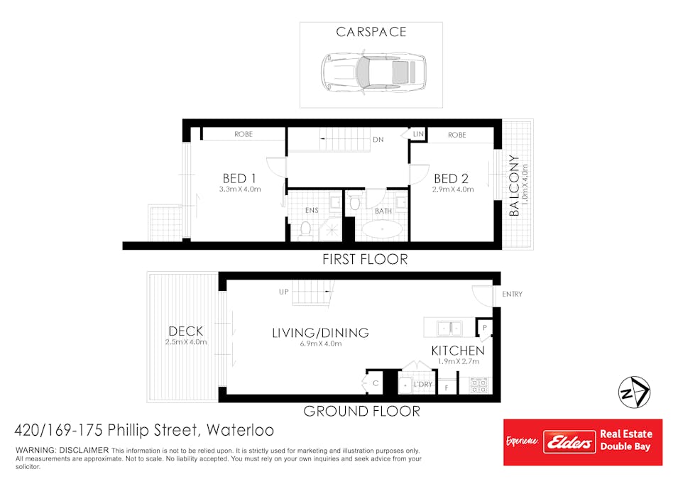 420/169-175 Phillip Street, Waterloo, NSW, 2017 - Floorplan 1