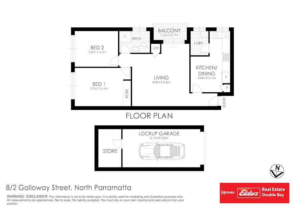8/2 Galloway Street, North Parramatta, NSW, 2151 - Floorplan 1