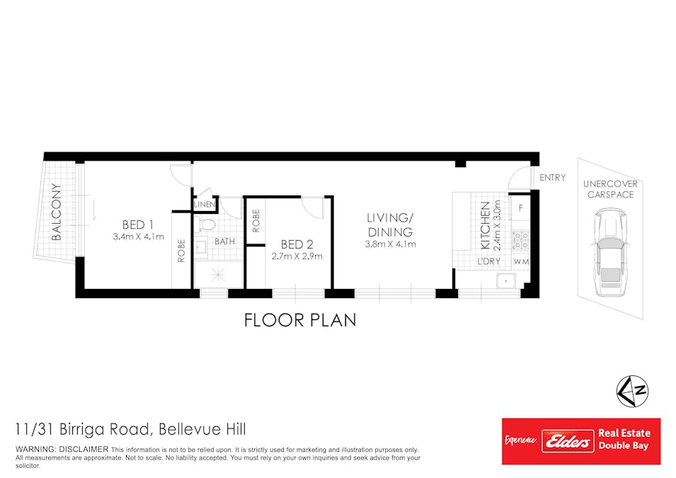 11/31 Birriga Road, Bellevue Hill, NSW, 2023 - Floorplan 1