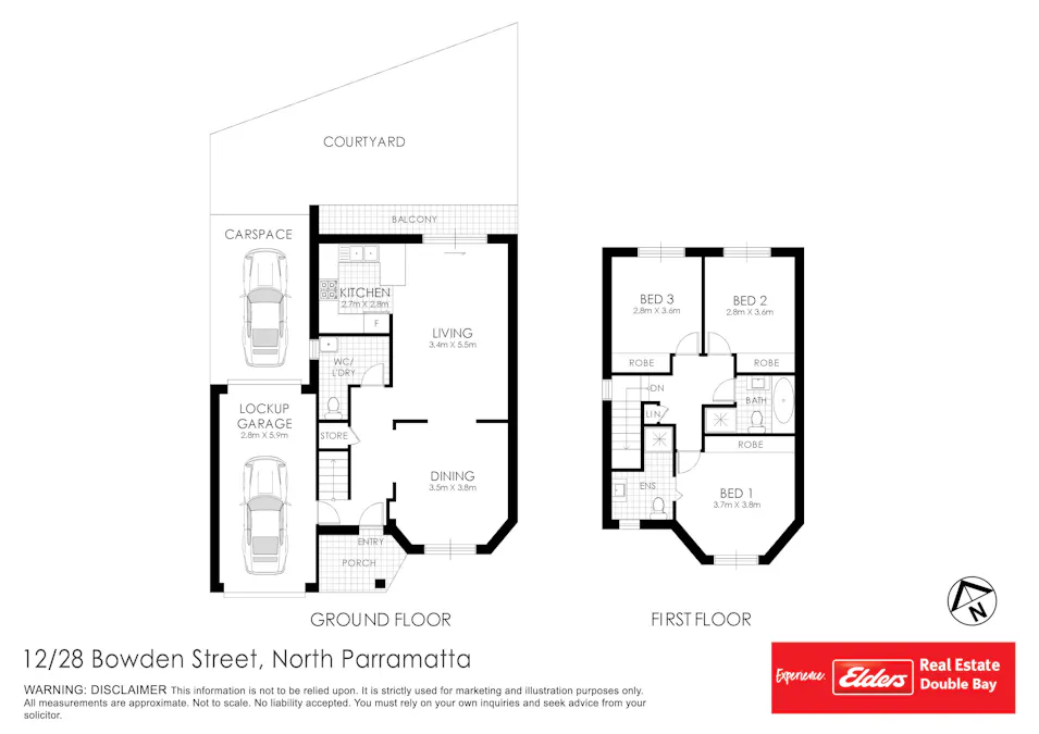 12/28 Bowden Street, North Parramatta, NSW, 2151 - Floorplan 1