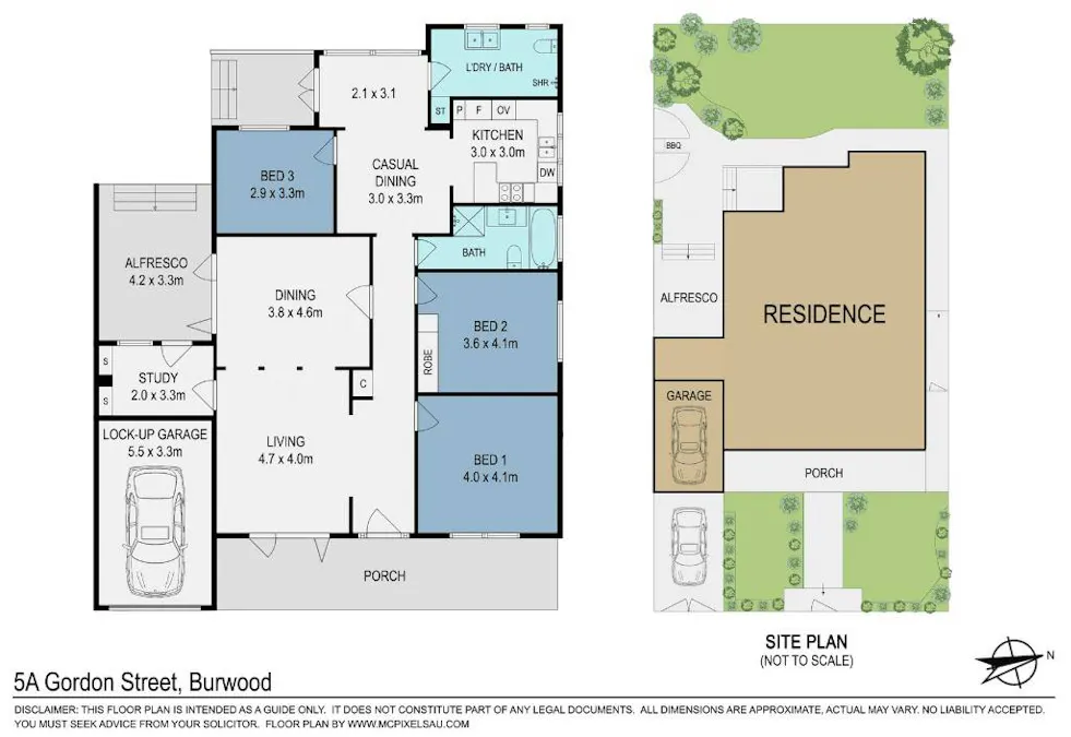 5A Gordon Street, Burwood, NSW, 2134 - Floorplan 1