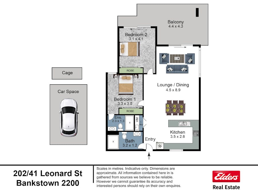 202/41 Leonard Street, Bankstown, NSW, 2200 - Floorplan 1