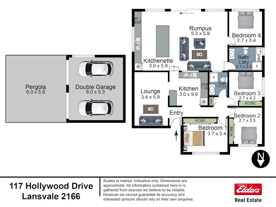 117 Hollywood Drive, Lansvale, NSW, 2166 - Floorplan 1