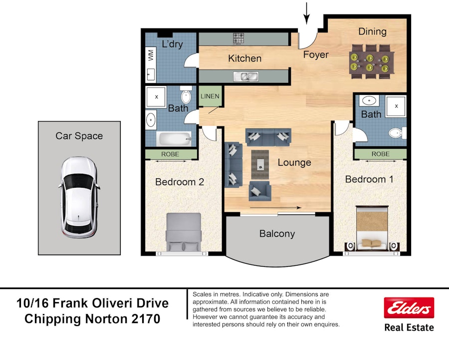 10/16 Frank Oliveri Drive, Chipping Norton, NSW, 2170 - Floorplan 1