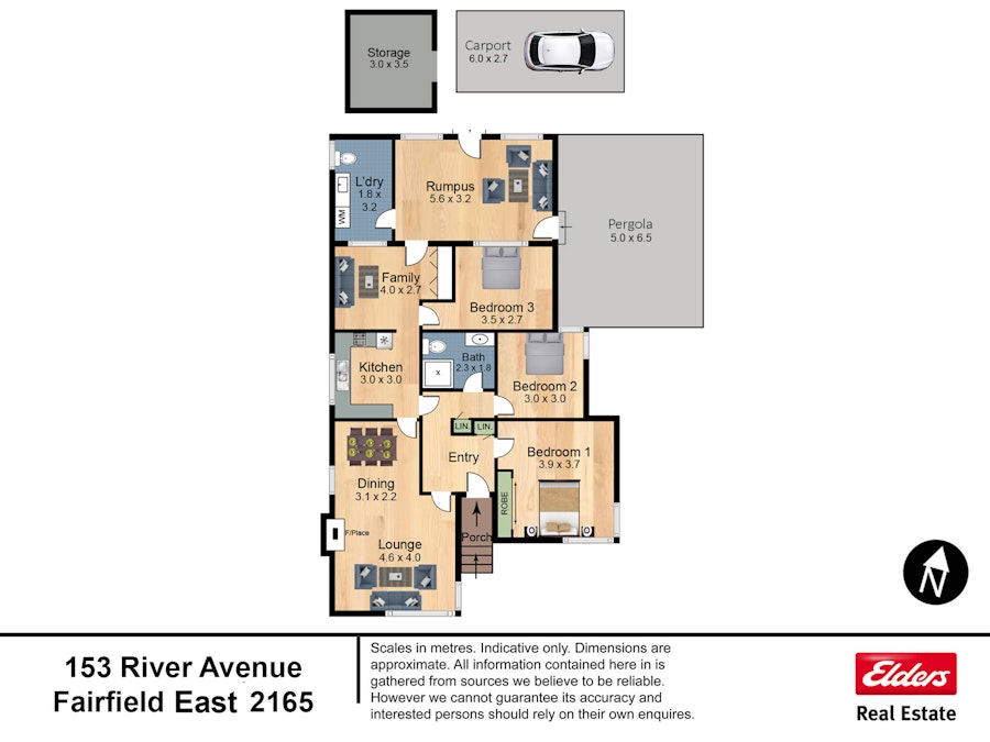 153 River Avenue, Fairfield East, NSW, 2165 - Floorplan 1