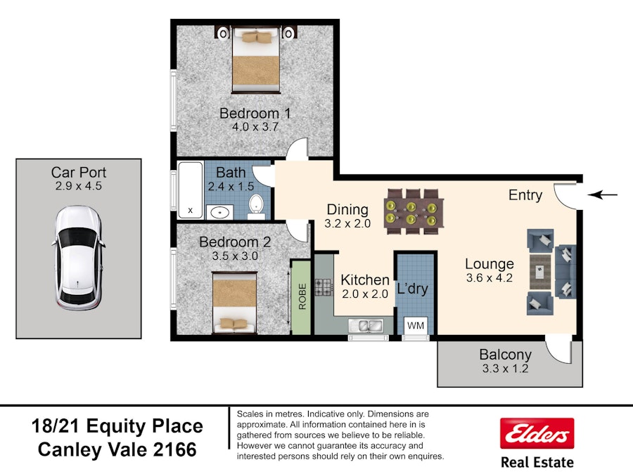 18/21 Equity Place, Canley Vale, NSW, 2166 - Floorplan 1