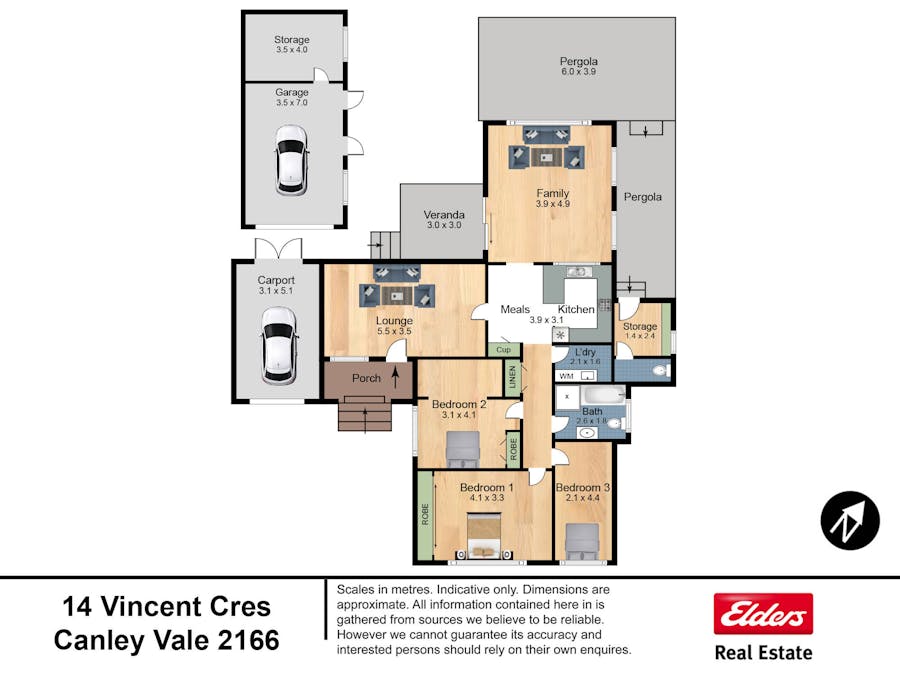 14 Vincent Crescent, Canley Vale, NSW, 2166 - Floorplan 1