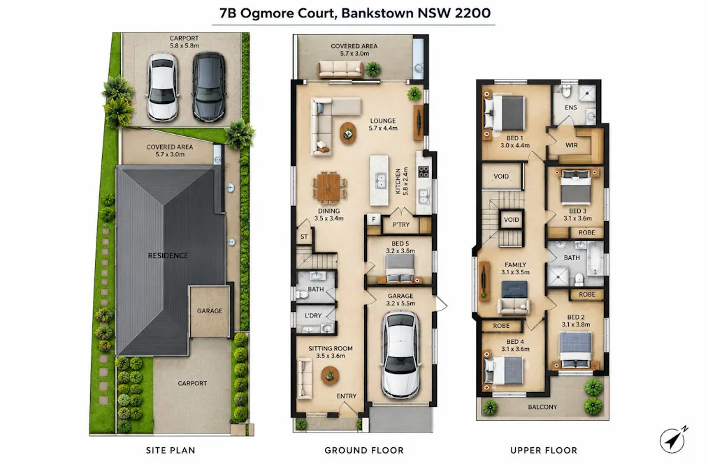 7B Ogmore Court, Bankstown, NSW, 2200 - Floorplan 1