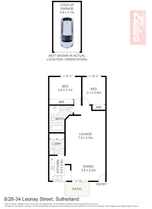 8/28 Leonay Street , Sutherland, NSW, 2232 - Floorplan 1