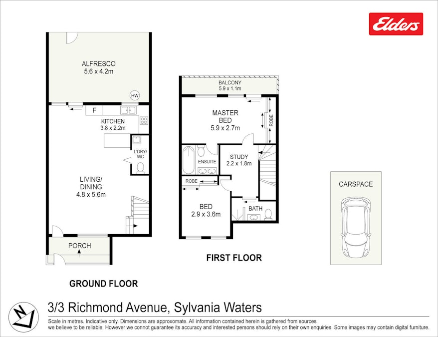 3/3 Richmond Avenue , Sylvania Waters, NSW, 2224 - Floorplan 1