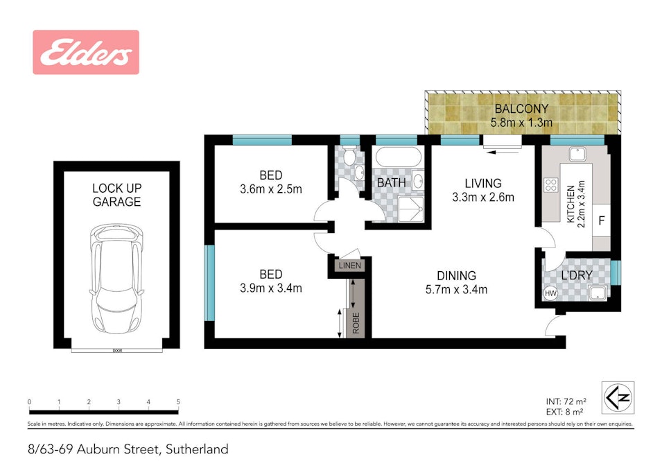 8/63 Auburn Street , Sutherland, NSW, 2232 - Floorplan 1