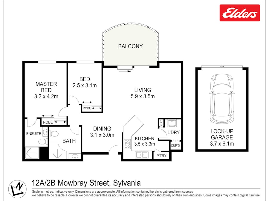 12A/2B Mowbray Street , Sylvania, NSW, 2224 - Floorplan 1