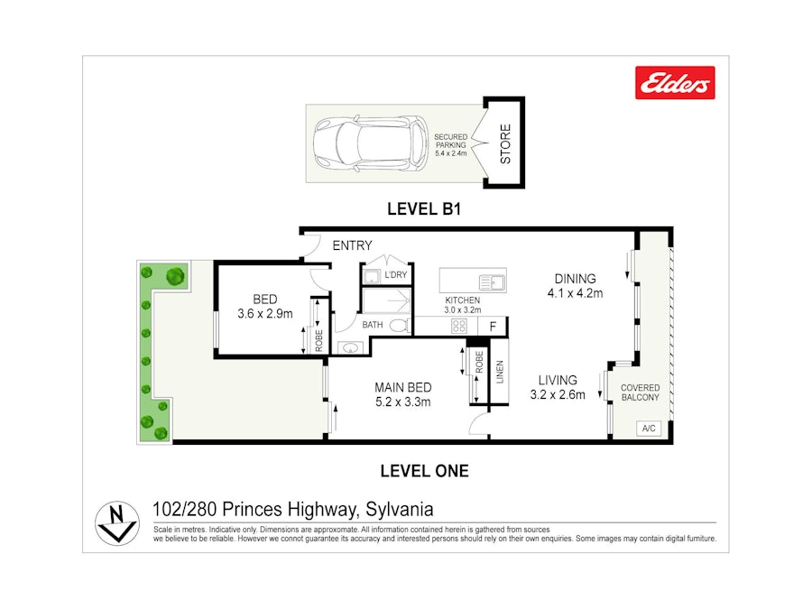 102/280 Princes Highway , Sylvania, NSW, 2224 - Floorplan 1