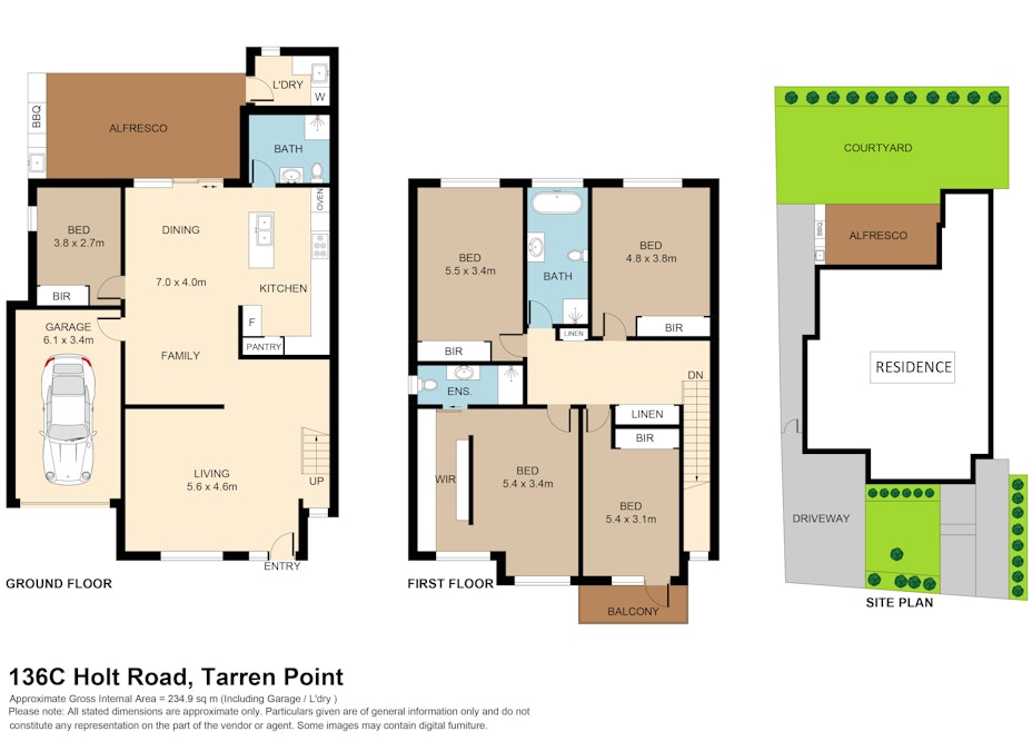 136C Holt Road , Taren Point, NSW, 2229 - Floorplan 1