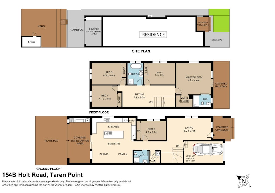 154B Holt Road , Taren Point, NSW, 2229 - Floorplan 1