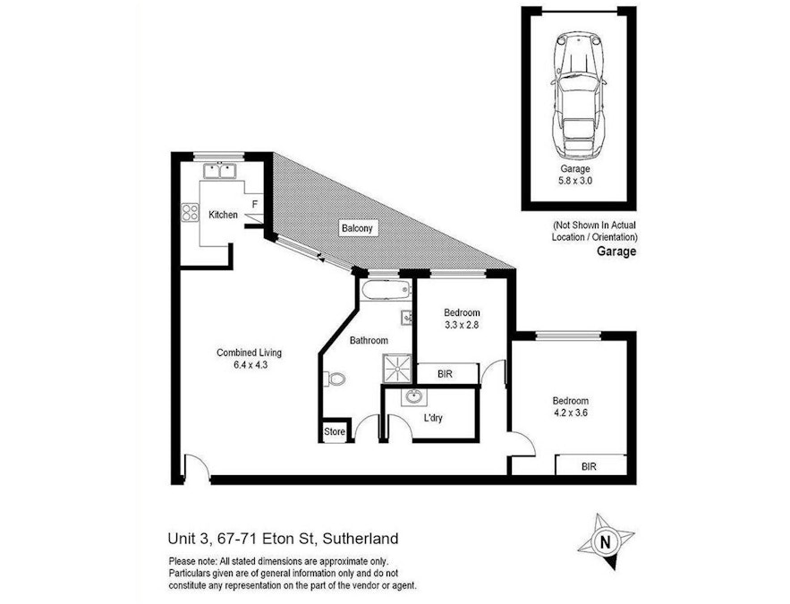 3/67 Eton Street , Sutherland, NSW, 2232 - Floorplan 1