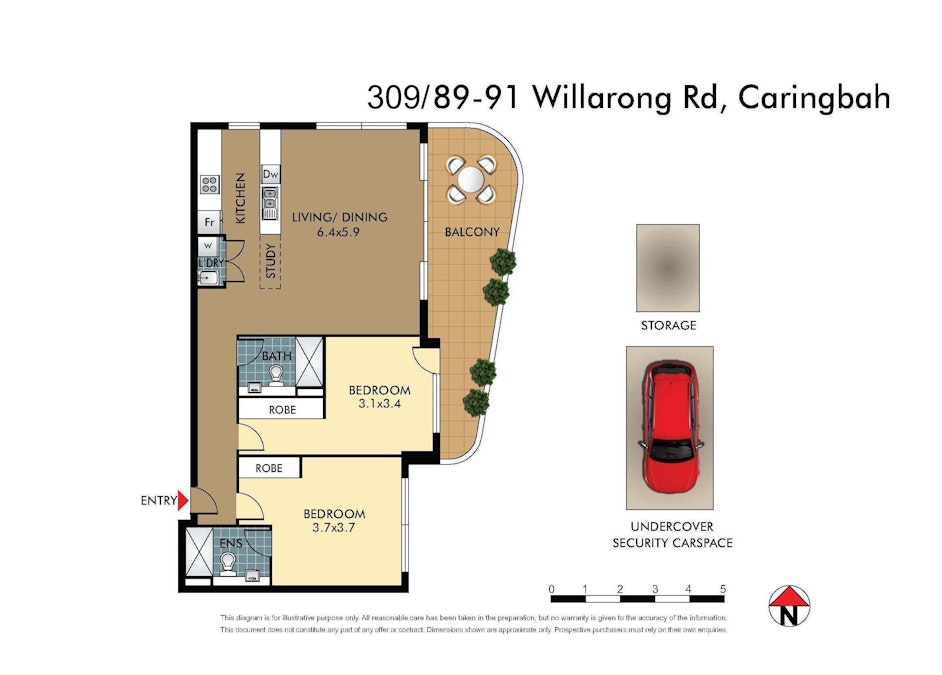 309/89 Willarong Road , Caringbah, NSW, 2229 - Floorplan 1