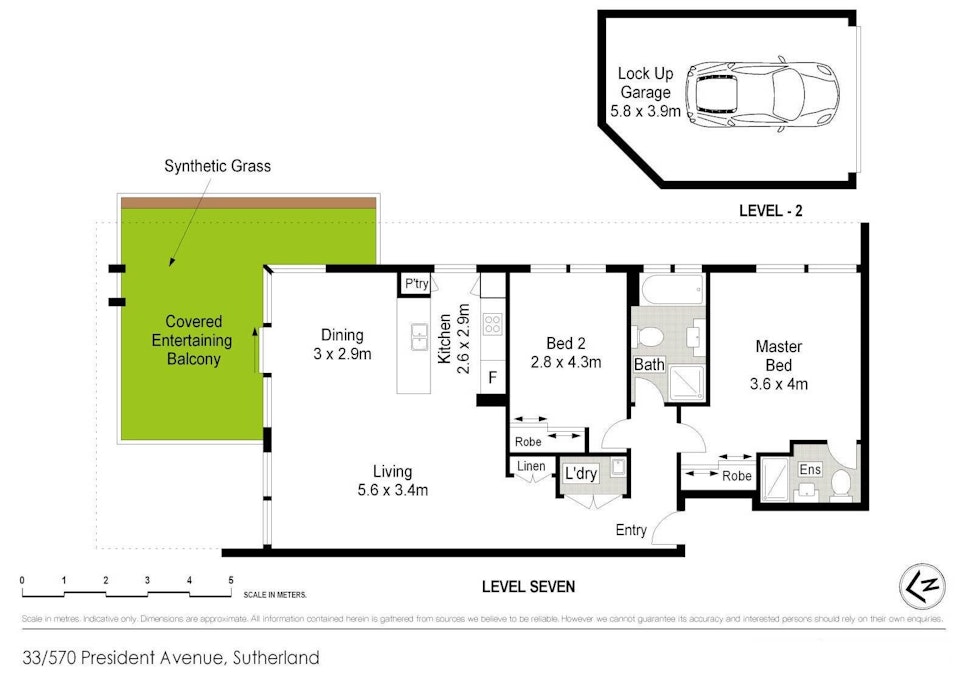 33/570 President Avenue , Sutherland, NSW, 2232 - Floorplan 1