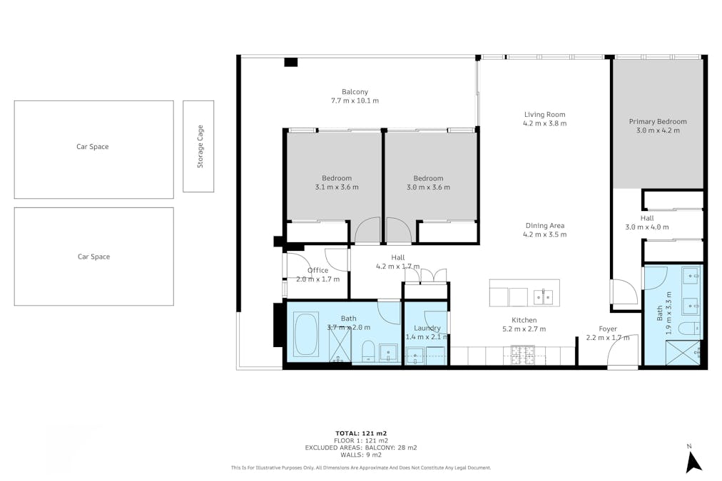 622/455C Captain Cook Drive , Woolooware, NSW, 2230 - Floorplan 1
