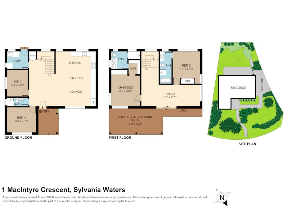 1 MacIntyre Crescent, Sylvania Waters, NSW, 2224 - Floorplan 1