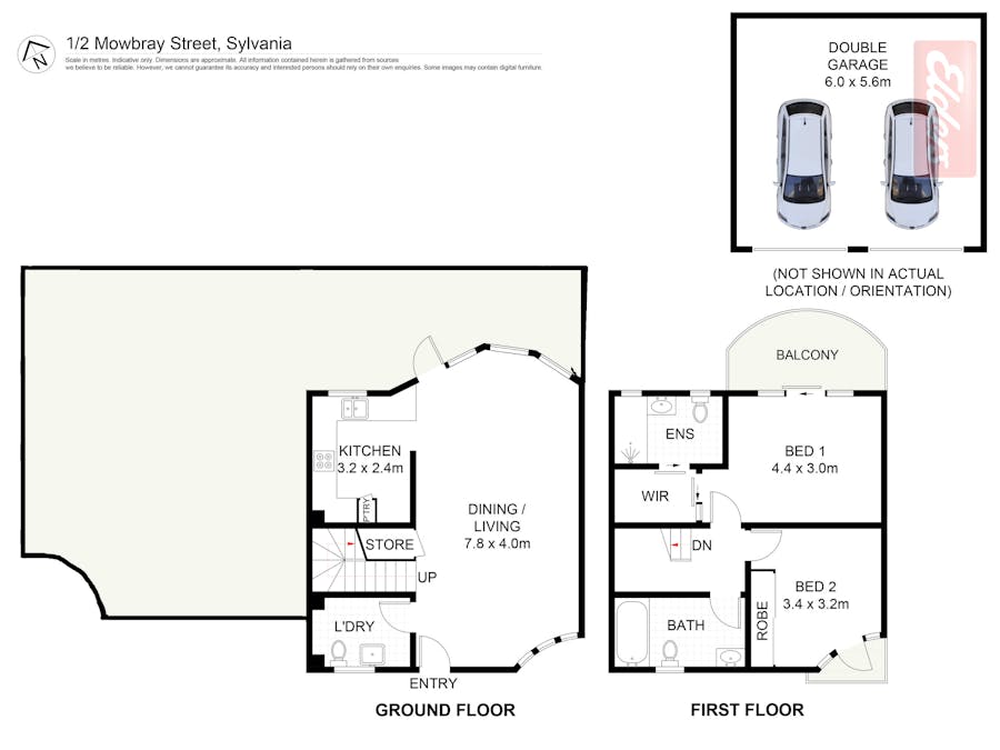 1/2 Mowbray Street , Sylvania, NSW, 2224 - Floorplan 1
