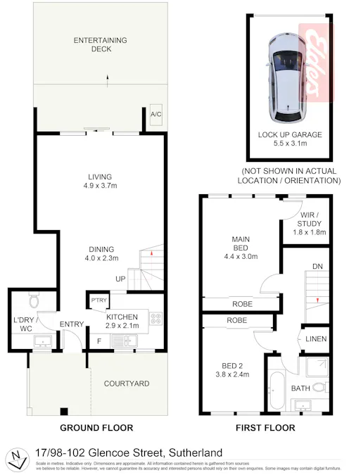 17/98 Glencoe Street , Sutherland, NSW, 2232 - Floorplan 1