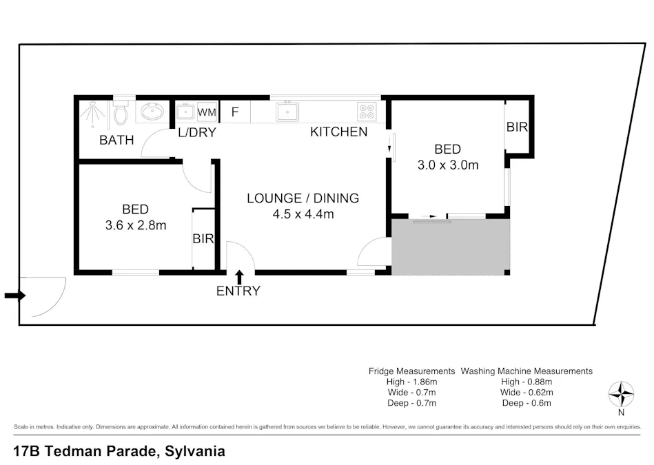 17B Tedman Parade , Sylvania, NSW, 2224 - Floorplan 1