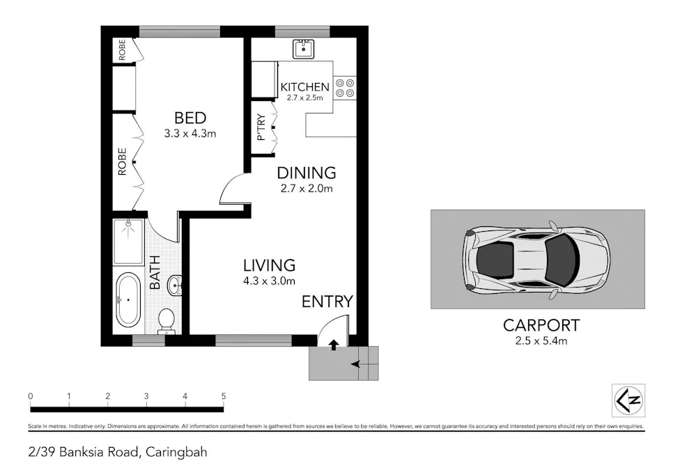 2/39 Banksia Road, Caringbah, NSW, 2229 - Floorplan 1