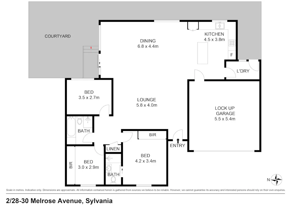 2/28-30 Melrose Avenue , Sylvania, NSW, 2224 - Floorplan 1
