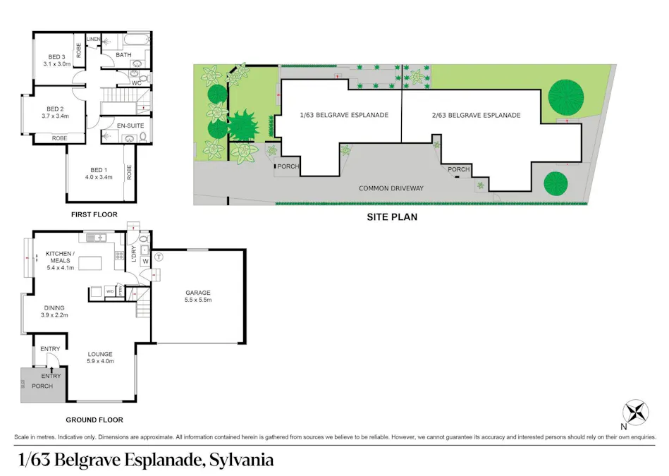 1/63 Belgrave Esplanade , Sylvania, NSW, 2224 - Floorplan 1