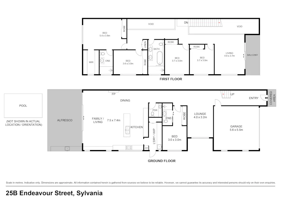 25B Endeavour Street , Sylvania, NSW, 2224 - Floorplan 1