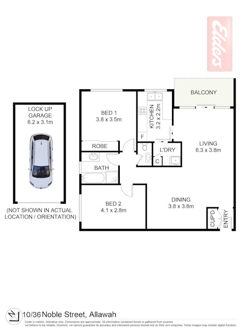 10/36 Noble Street , Allawah, NSW, 2218 - Floorplan 1
