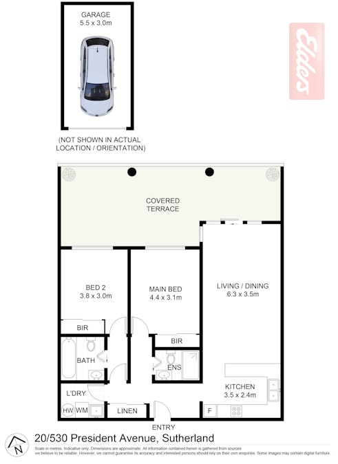 20/530 President Avenue , Sutherland, NSW, 2232 - Floorplan 1