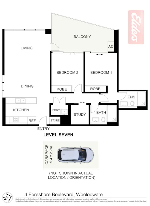Level 702/4 Foreshore Boulevard , Woolooware, NSW, 2230 - Floorplan 1