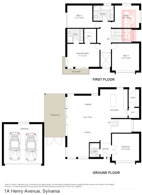 1A Henry Avenue, Sylvania, NSW, 2224 - Floorplan 1