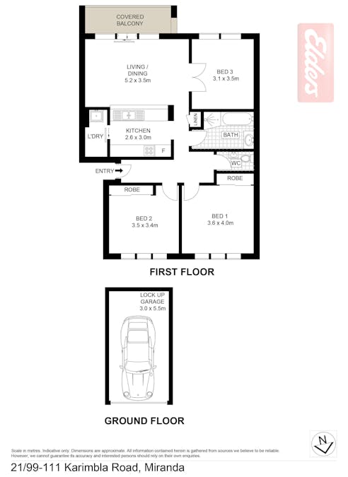 21/99 Karimbla Road, Miranda, NSW, 2228 - Floorplan 1