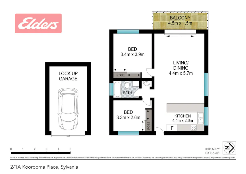 2/1A Koorooma Place , Sylvania, NSW, 2224 - Floorplan 1