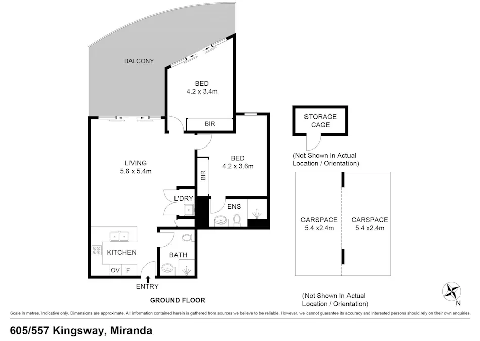 605/557 Kingsway , Miranda, NSW, 2228 - Floorplan 1