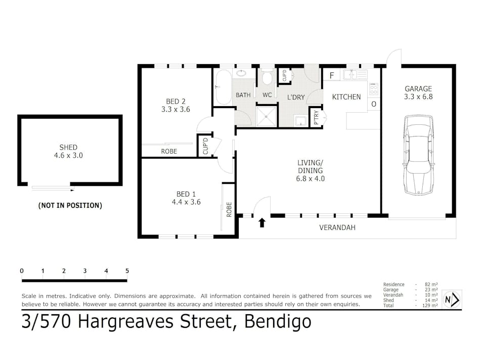 3/570 Hargreaves Street, Bendigo, VIC, 3550 - Floorplan 1