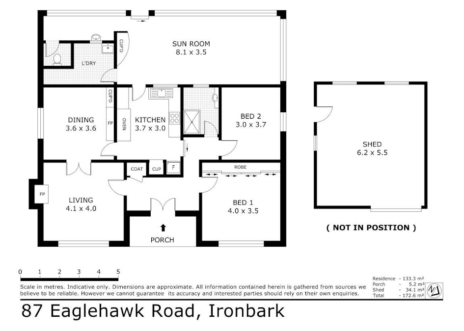 87 Eaglehawk Road, Ironbark, VIC, 3550 - Floorplan 1