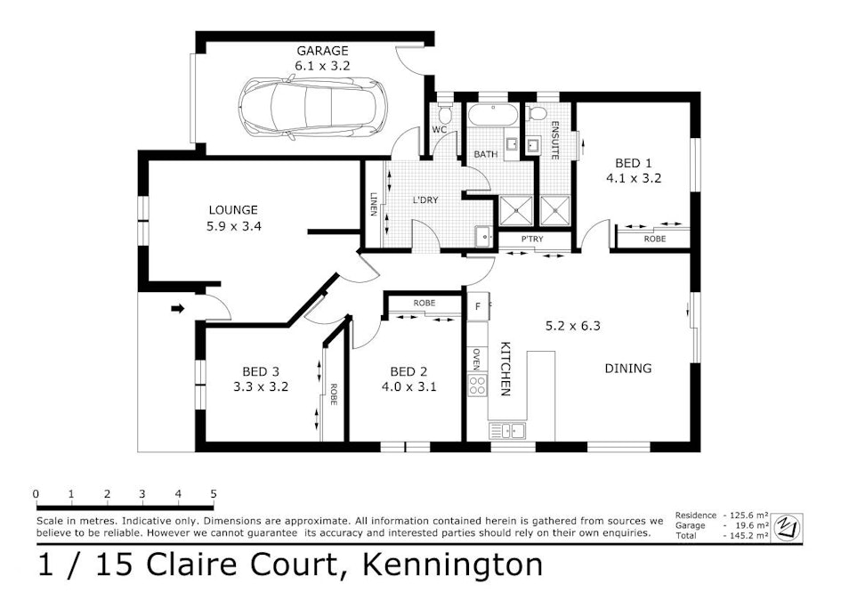 1/15 Claire Court, Kennington, VIC, 3550 - Floorplan 1