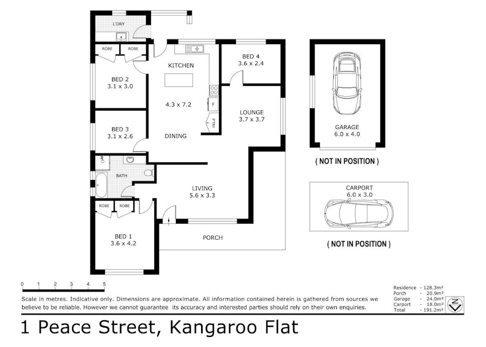 1 Peace Street, Kangaroo Flat, VIC, 3555 - Floorplan 1