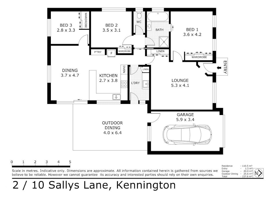 2/10 Sallys Lane, Kennington, VIC, 3550 - Floorplan 1