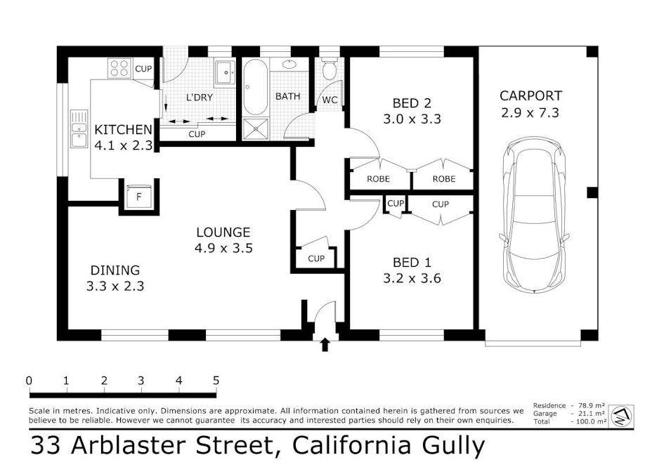 33 Arblaster Street, California Gully, VIC, 3556 - Floorplan 1