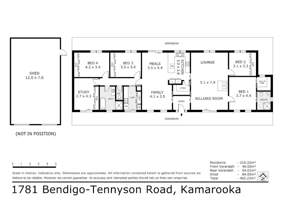 1781 Bendigo-Tennyson Road, Kamarooka, VIC, 3570 - Floorplan 1